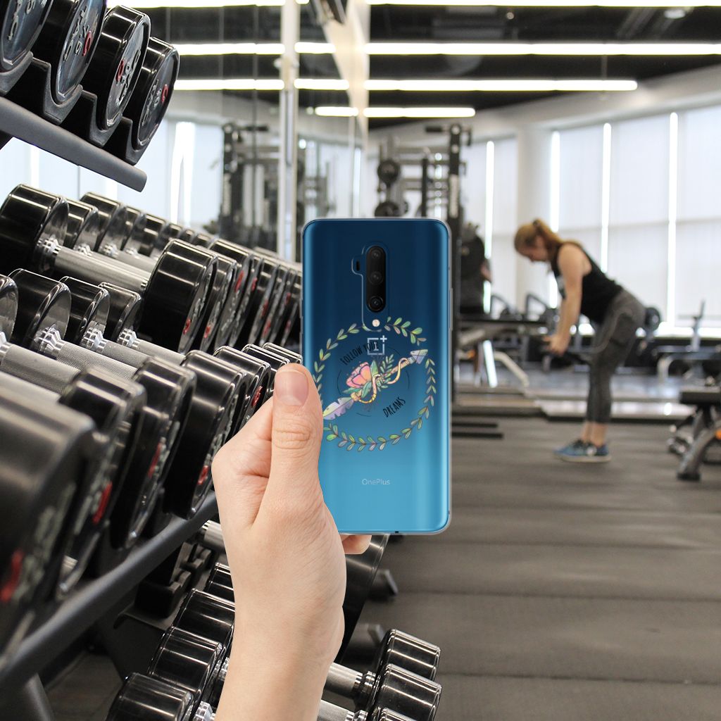 OnePlus 7T Pro Telefoonhoesje met Naam Boho Dreams