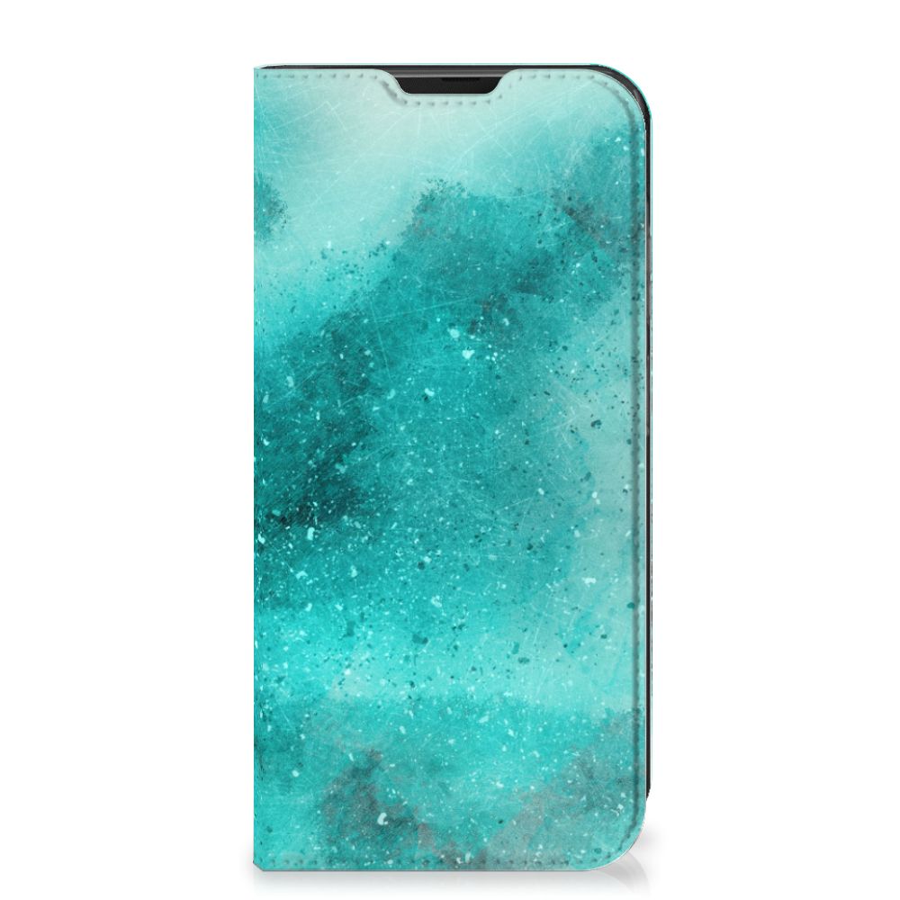 Bookcase Samsung Galaxy Xcover 6 Pro Painting Blue - B2C Telecom
