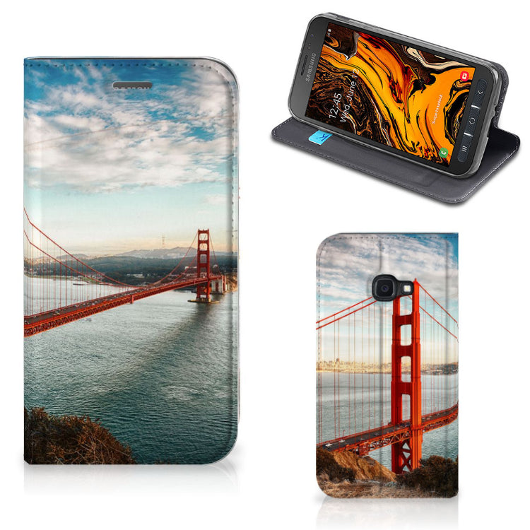 Samsung Galaxy Xcover 4s Book Cover Golden Gate Bridge