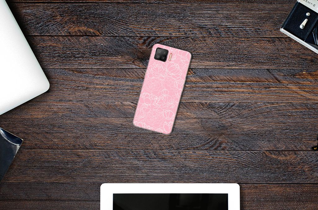 OPPO A73 4G TPU Case White Flowers B2C Telecom