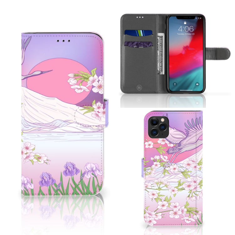 Apple iPhone 11 Pro Max Telefoonhoesje met Pasjes Bird Flying
