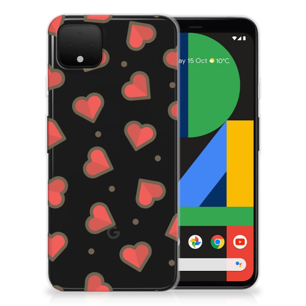 Google Pixel 4 XL TPU bumper Hearts