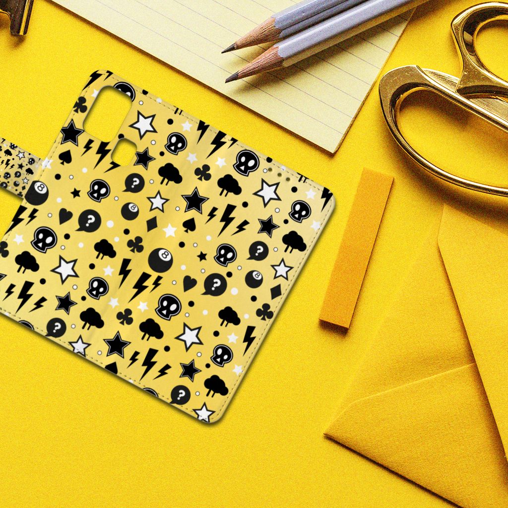 Telefoonhoesje met Naam Samsung Galaxy M31 Punk Geel