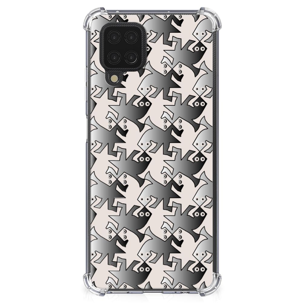 Samsung Galaxy A12 Case Anti-shock Salamander Grey - B2C Telecom