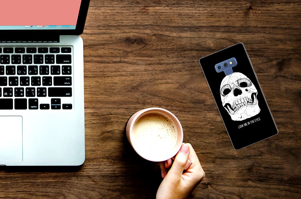 Silicone Back Case Samsung Galaxy Note 9 Skull Eyes