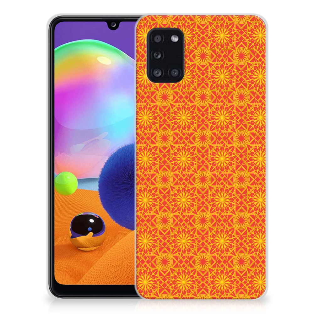 Samsung Galaxy A31 TPU bumper Batik Oranje B2C Telecom