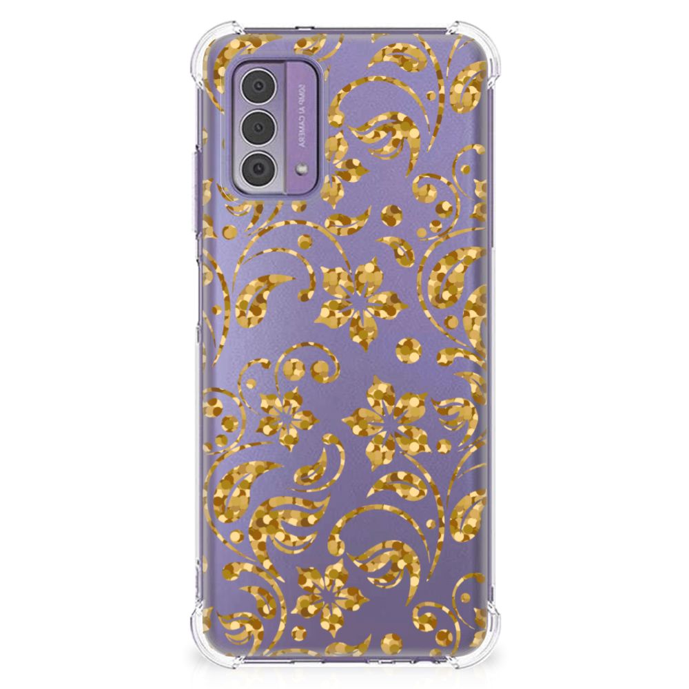 Nokia G42 Case Gouden Bloemen B2C Telecom