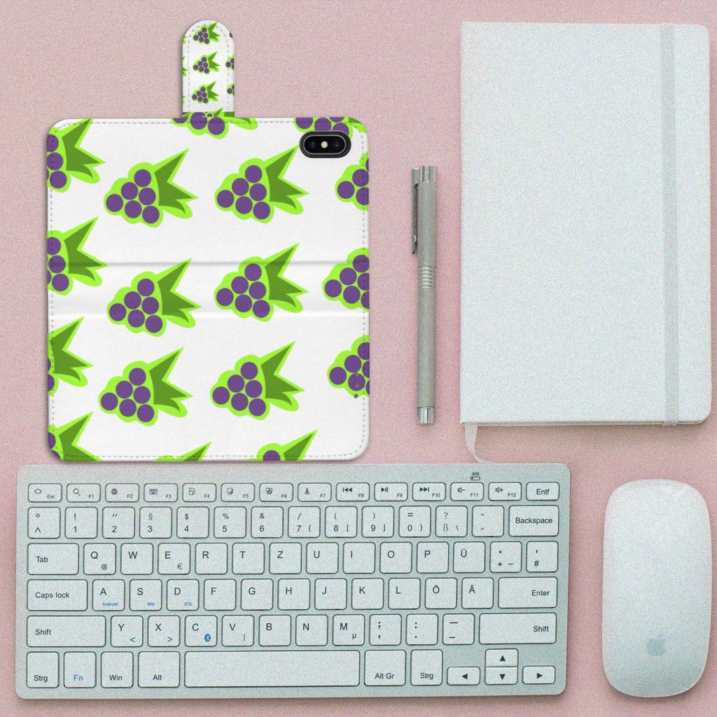 Apple iPhone Xs Max Book Cover Druiven
