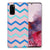 Samsung Galaxy S20 TPU bumper Zigzag Blauw