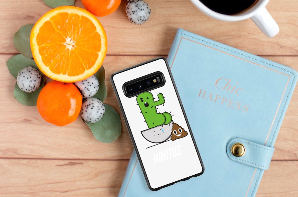 Samsung Galaxy S10+ Bumper Hoesje Cactus Poo B2C Telecom