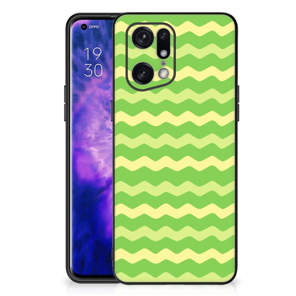 OPPO Find X5 Pro Back Case Waves Green B2C Telecom