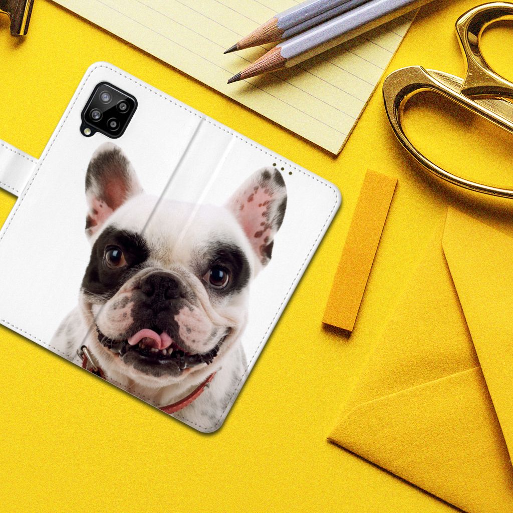Samsung Galaxy A42 5G Telefoonhoesje met Pasjes Franse Bulldog