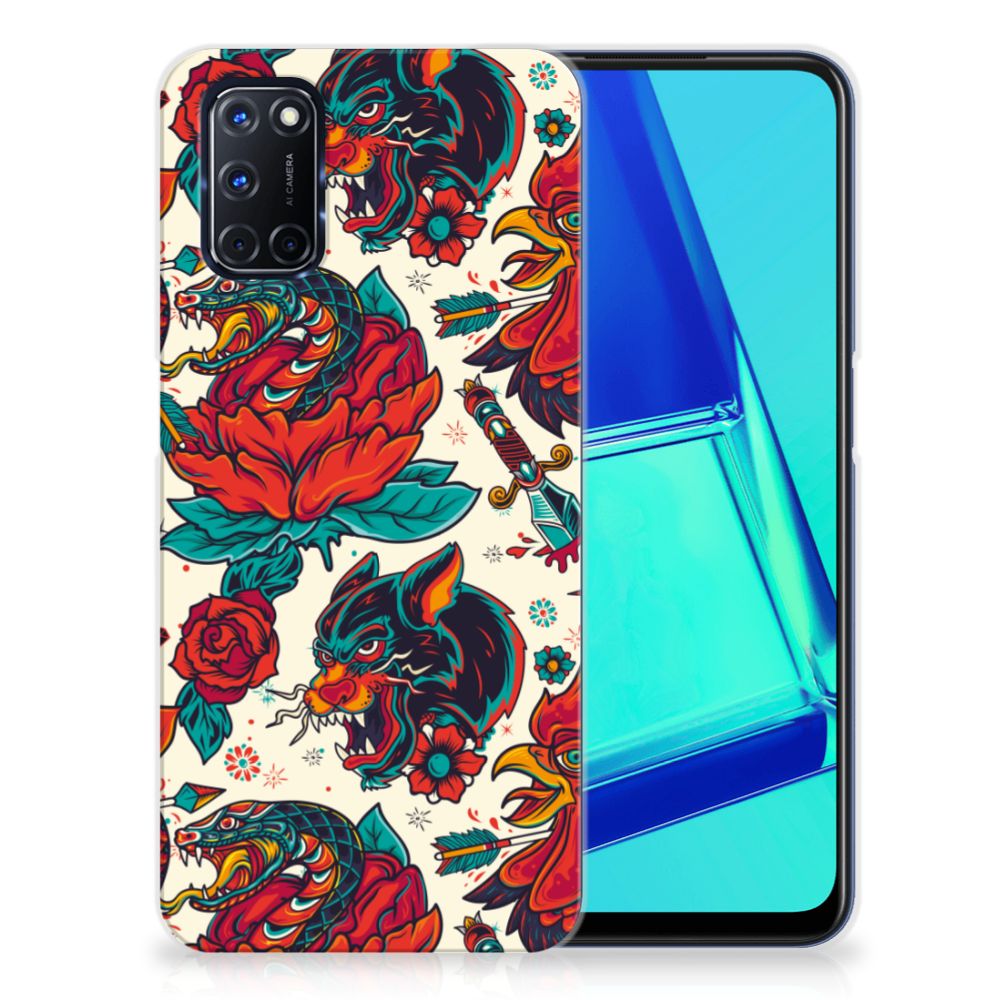 Siliconen Hoesje met foto voor OPPO A52 | A72 Old Skool