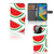 iPhone 14 Pro Book Cover Watermelons met ruimte voor 3 pasjes, vrolijke watermeloenprint đ
