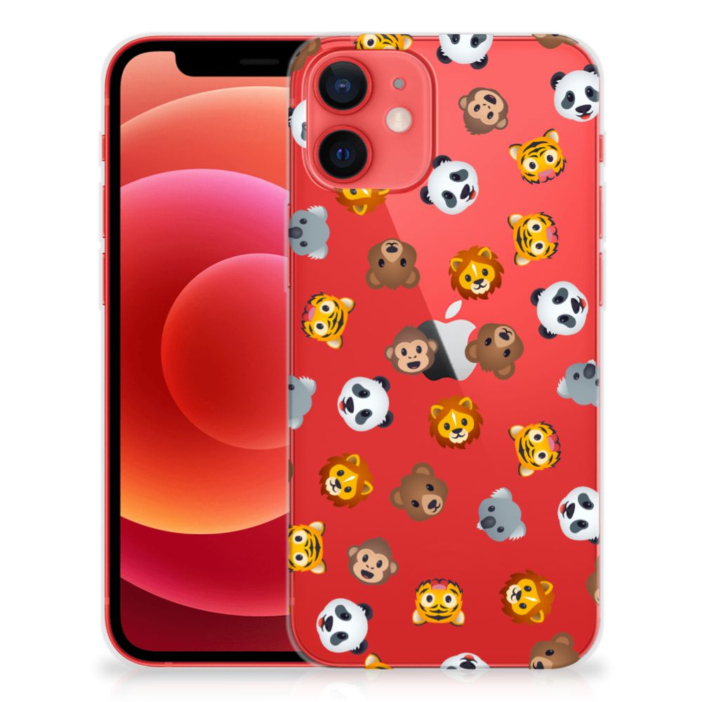 TPU bumper voor iPhone 12 Mini Dieren Emojis B2C Telecom