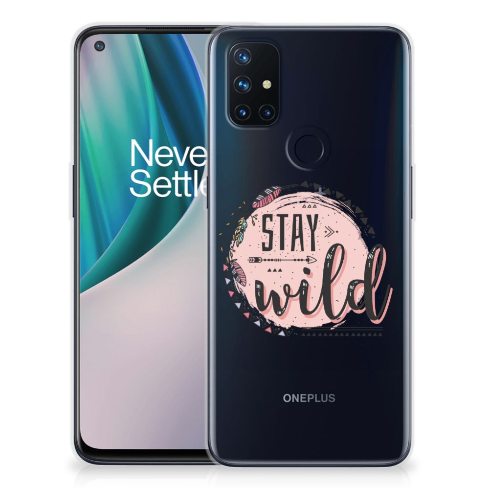 OnePlus Nord N10 5G Telefoonhoesje met Naam Boho Stay Wild B2C Telecom