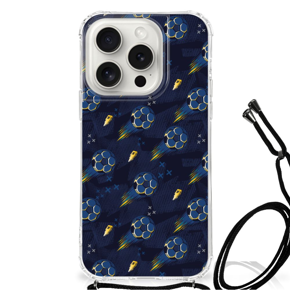 Doorzichtige Silicone Hoesje voor iPhone 15 Pro Voetbal B2C Telecom