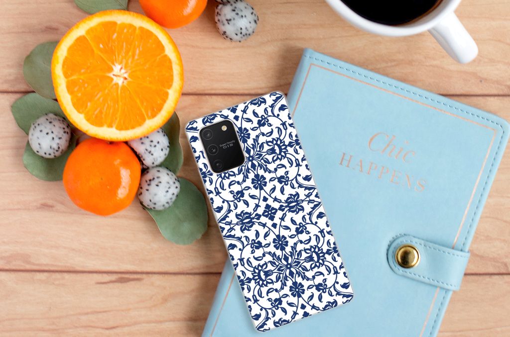 Samsung Galaxy S10 Lite TPU Case Flower Blue B2C Telecom