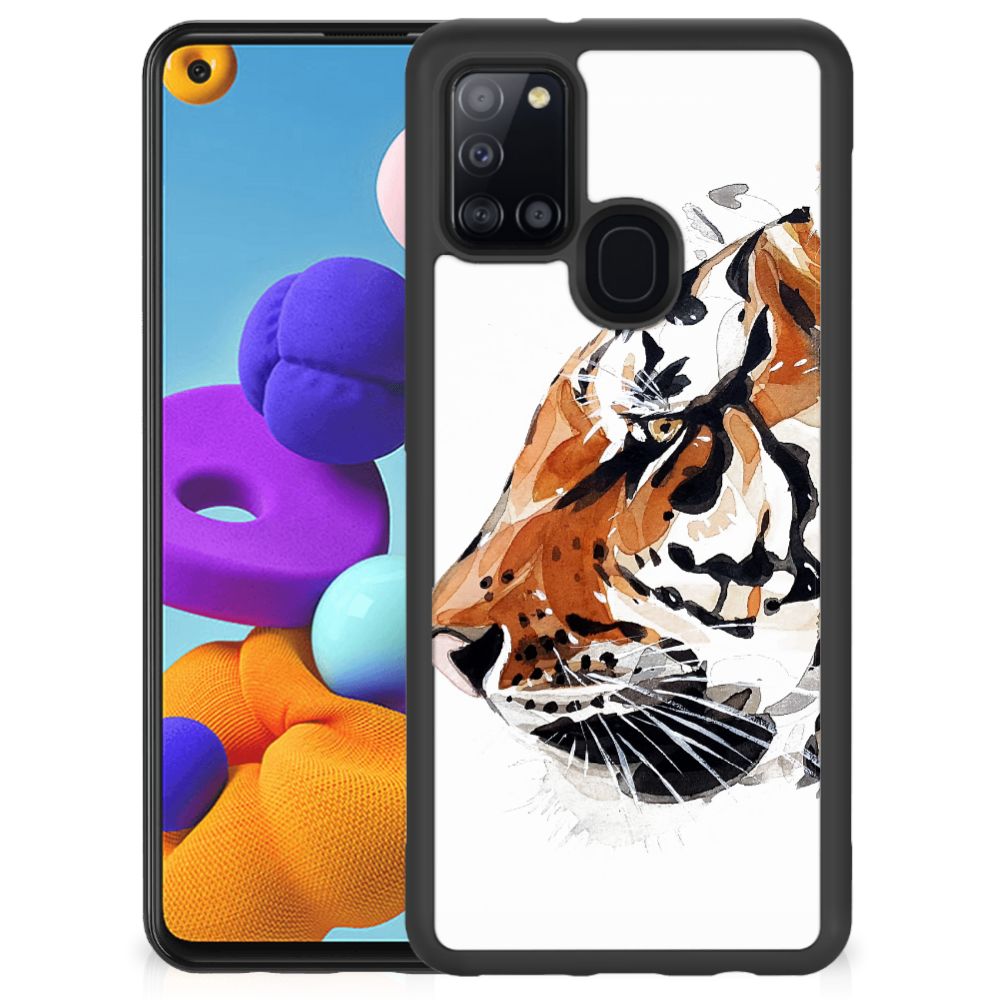 Case Samsung Galaxy A21s Watercolor Tiger