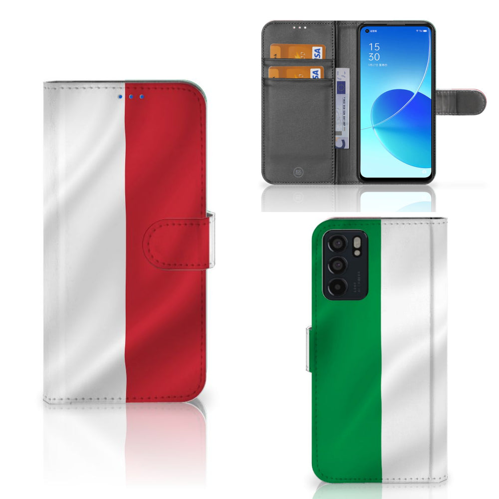 OPPO Reno6 5G Bookstyle Case Italië