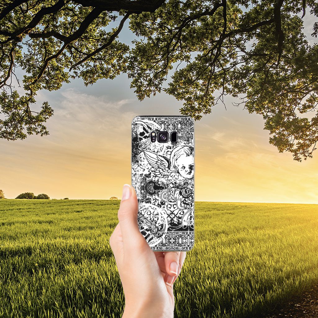 Silicone Back Case Samsung Galaxy S8 Plus Skulls Angel