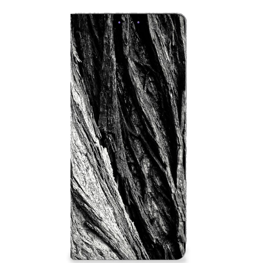 Book Wallet Case Samsung Galaxy A22 5G Boomschors Grijs