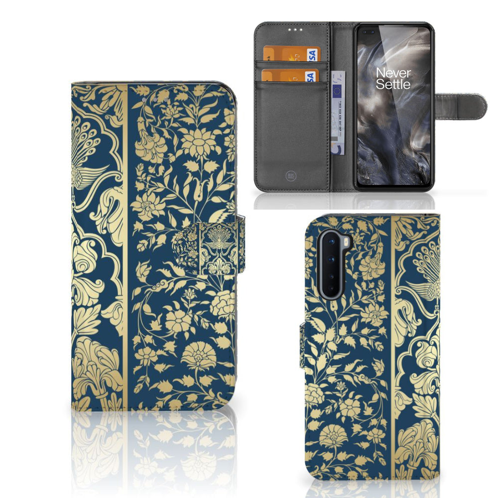 OnePlus Nord Hoesje Beige Flowers
