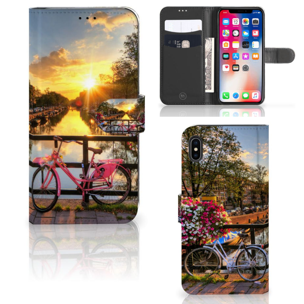 Apple iPhone Xs Max Flip Cover Amsterdamse Grachten