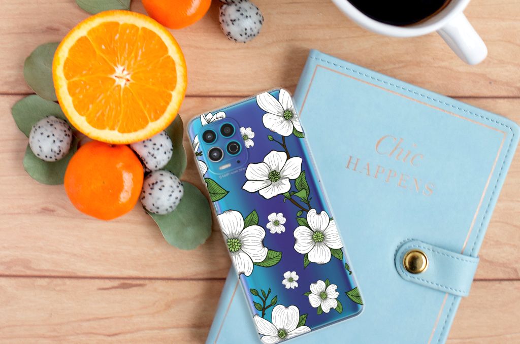 Motorola Moto G100 TPU Case Dogwood Flowers B2C Telecom