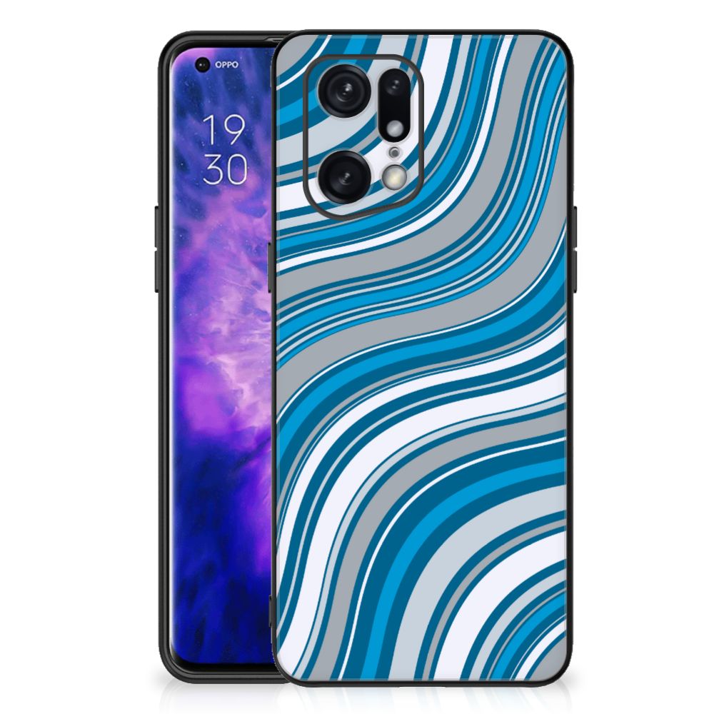 OPPO Find X5 Pro Back Case Waves Blue B2C Telecom