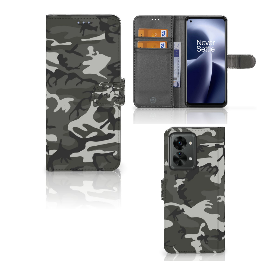 OnePlus Nord 2T Telefoon Hoesje Army Light