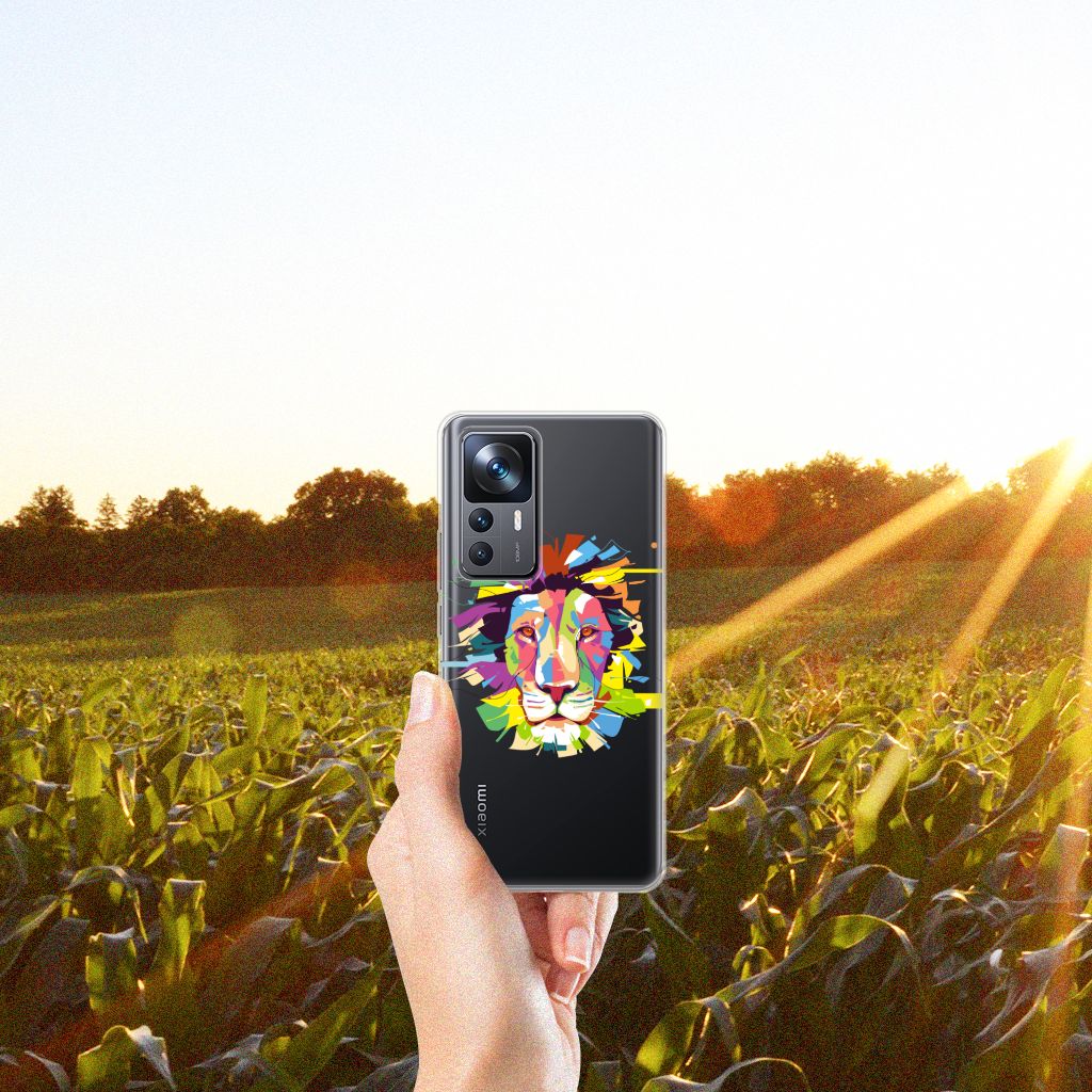 Xiaomi 12T | 12T Pro Telefoonhoesje met Naam Lion Color B2C Telecom