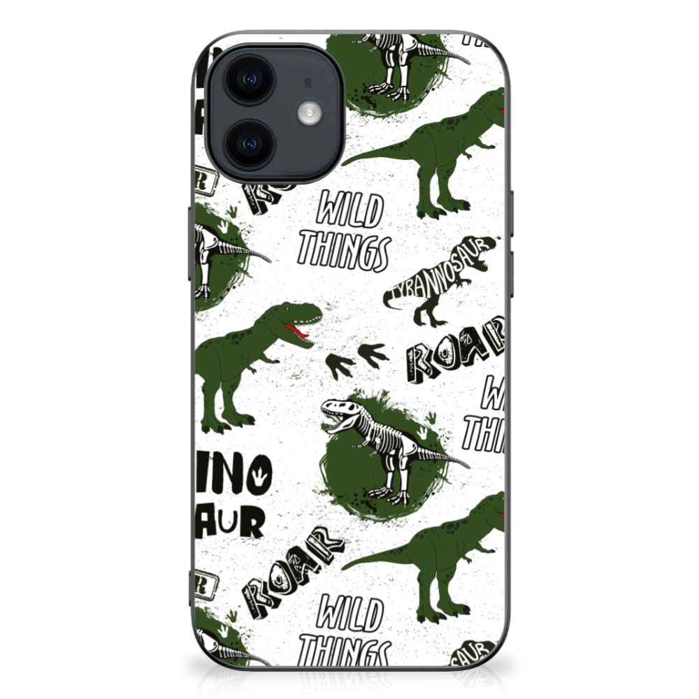 Back Cover voor iPhone 12 Pro | 12 (6.1") Dinosaurus