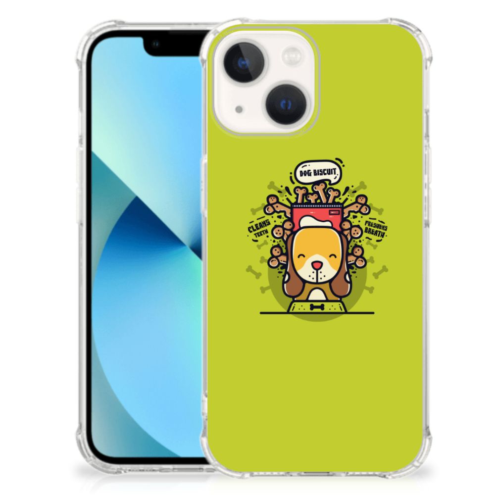 iPhone 13 mini Stevig Bumper Hoesje Doggy Biscuit - B2C Telecom