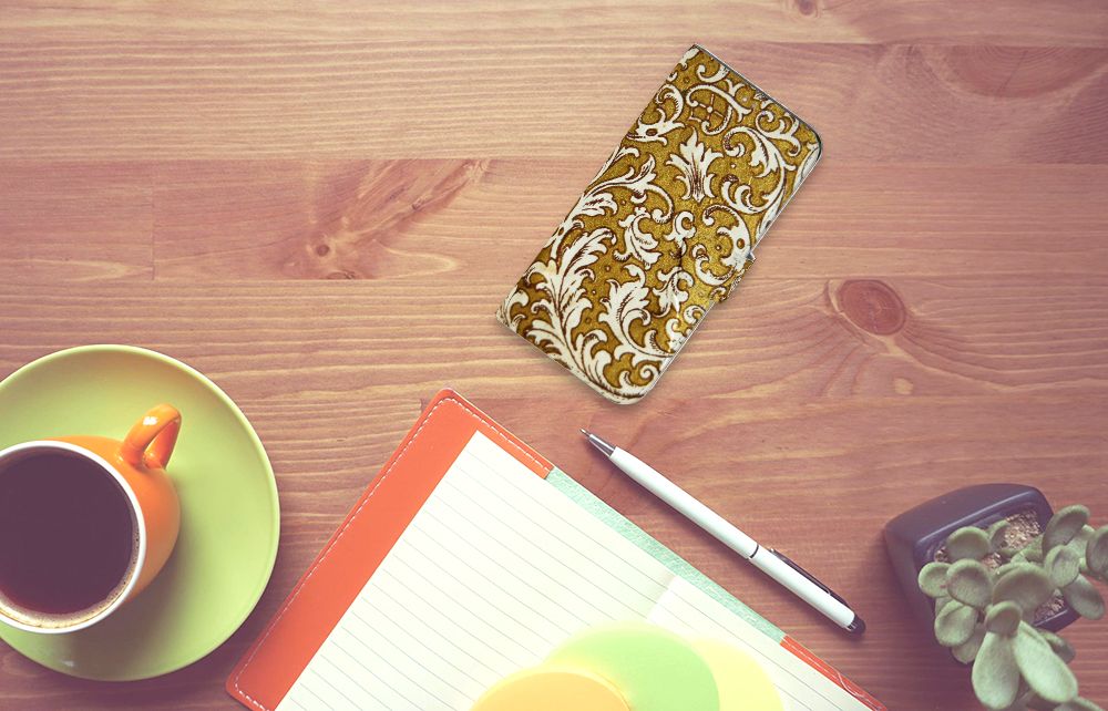 Wallet Case Samsung Galaxy A31 Barok Goud