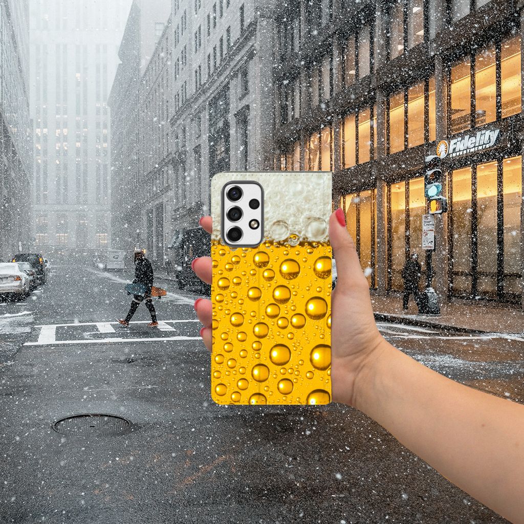 Samsung Galaxy A53 Flip Style Cover Bier - B2C Telecom