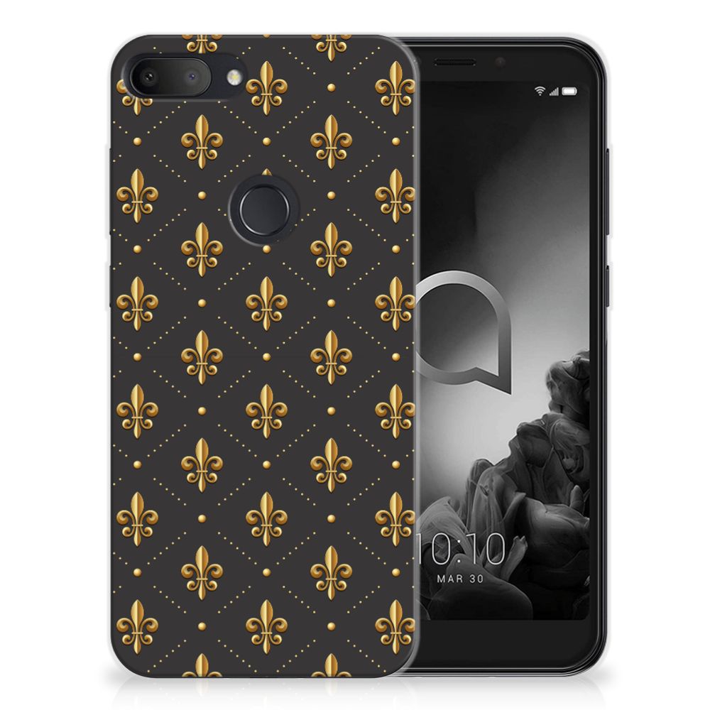 Alcatel 1S (2019) TPU bumper Franse Lelie