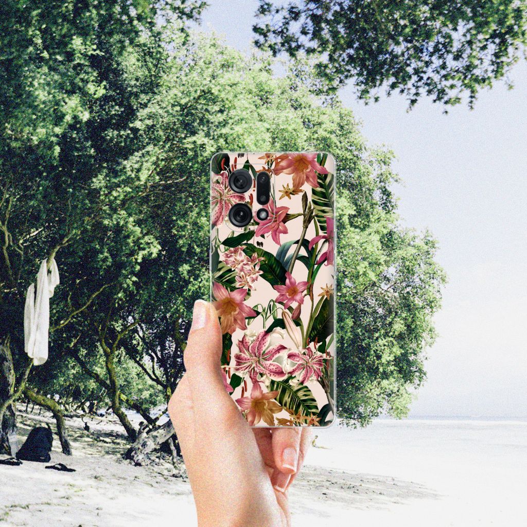 OPPO Find X5 TPU Case Flowers B2C Telecom