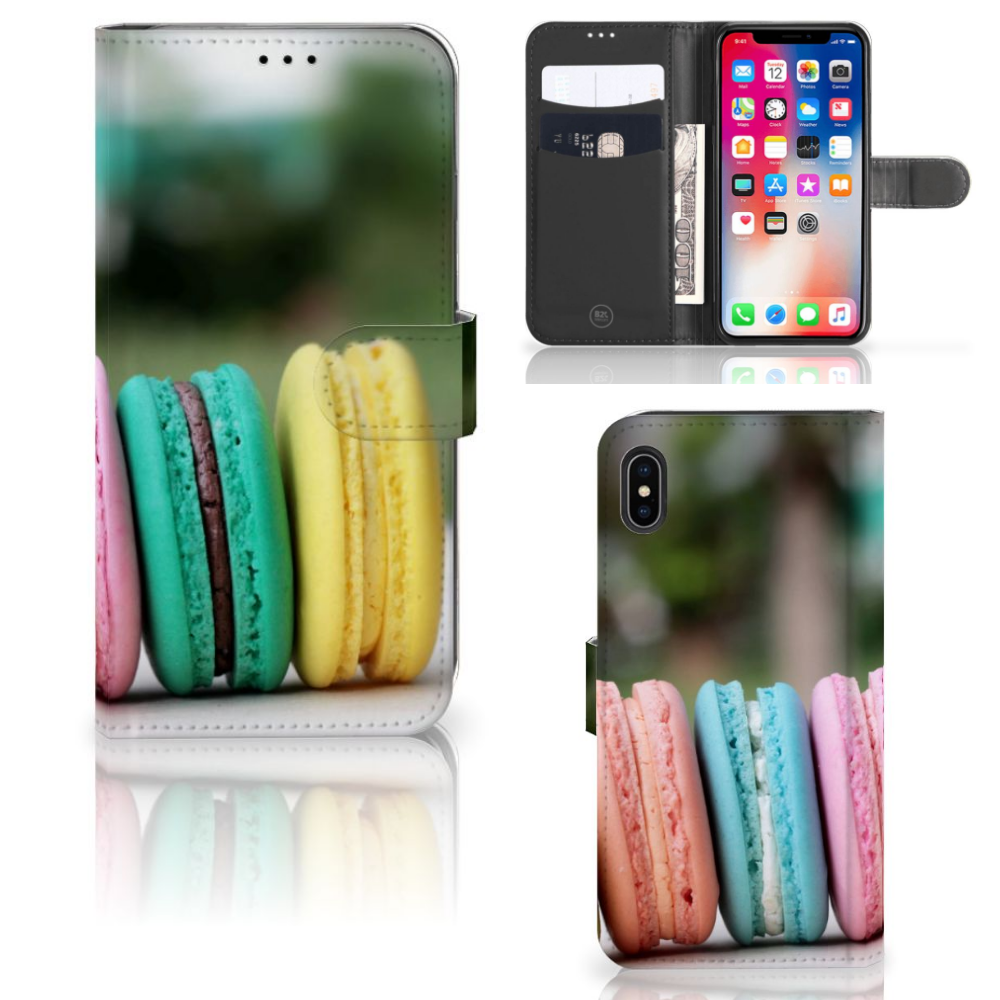 Apple iPhone Xs Max Book Cover Macarons