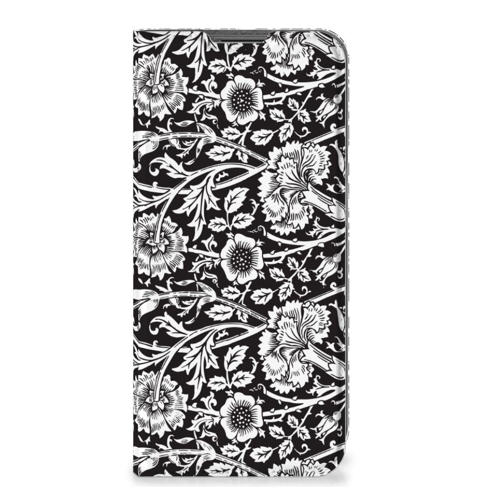 Nokia G11 | G21 Smart Cover Black Flowers - B2C Telecom
