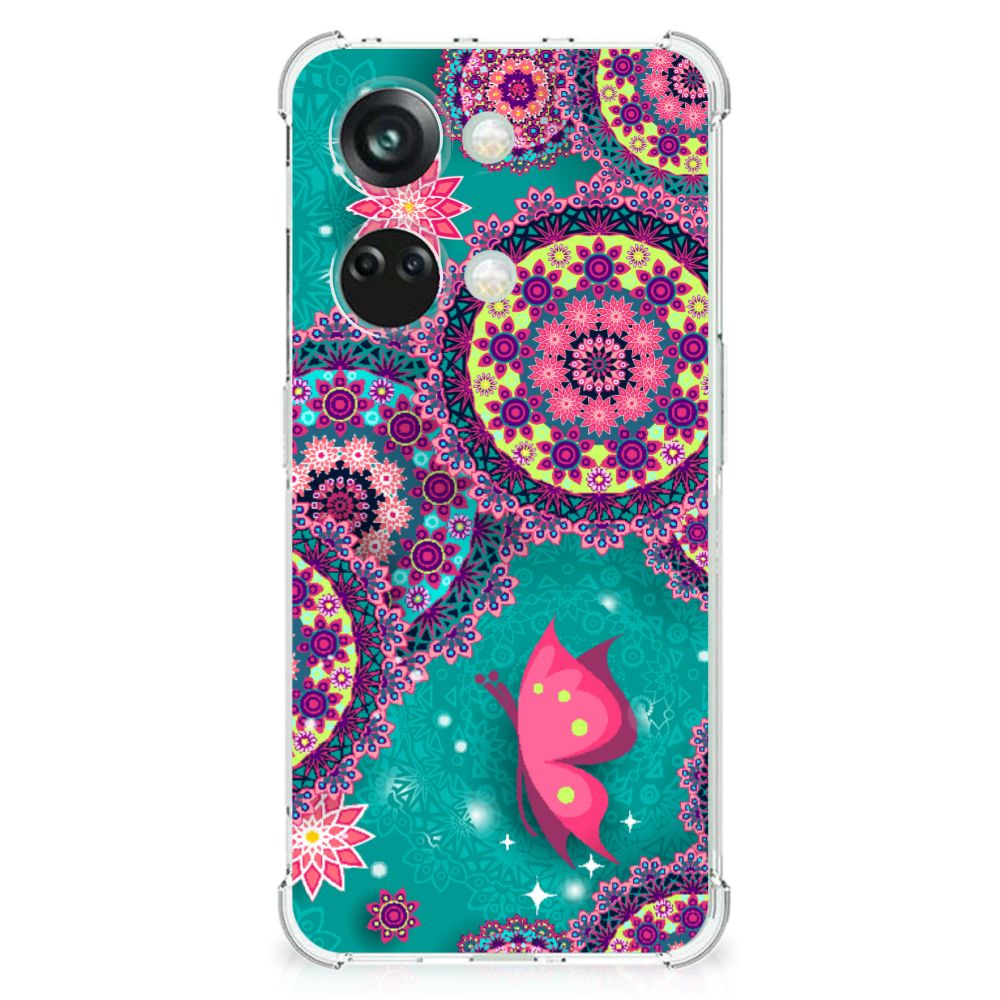 OnePlus Nord 3 Back Cover Cirkels en Vlinders