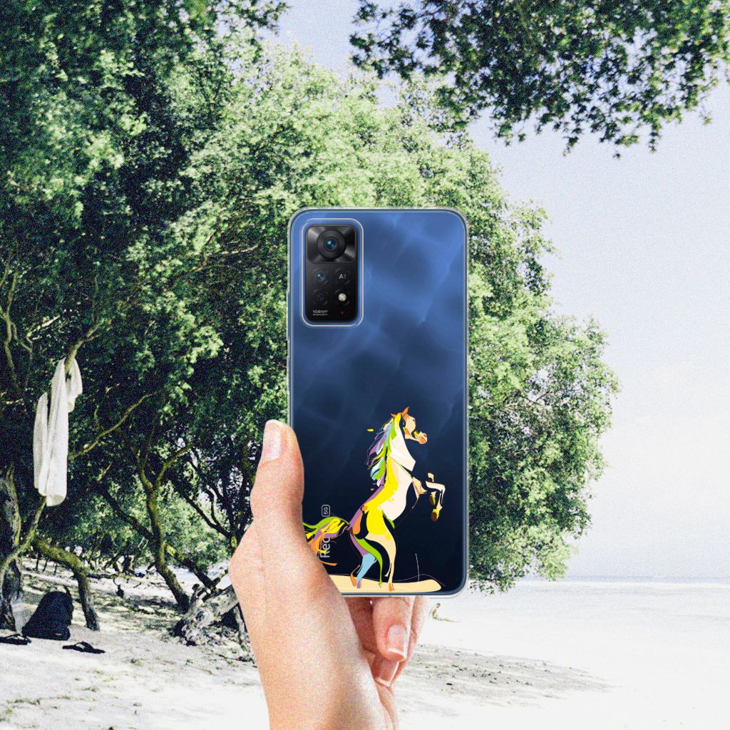 Xiaomi Redmi Note 11 Pro 5G Telefoonhoesje met Naam Horse Color B2C Telecom
