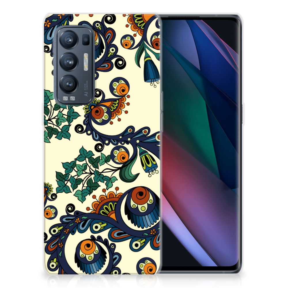 Siliconen Hoesje OPPO Find X3 Neo Barok Flower B2C Telecom
