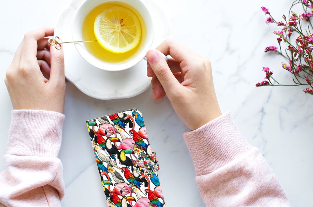 Samsung Galaxy S9 Plus Telefoonhoesje met Pasjes Birds
