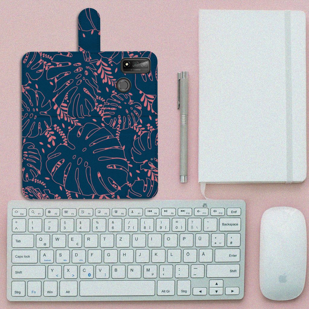 Huawei P Smart 2020 Hoesje Palm Leaves