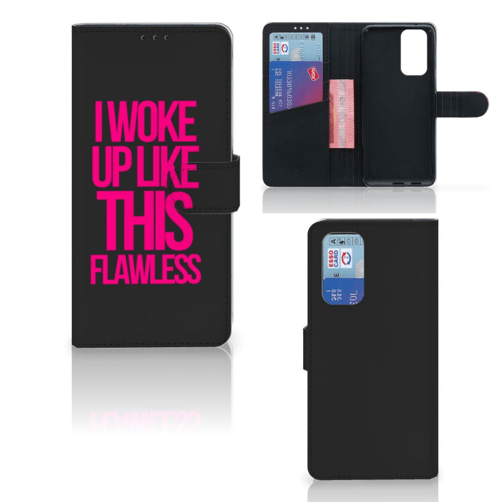 OnePlus 9 Pro Hoesje met naam Woke Up - Origineel Cadeau Zelf Maken