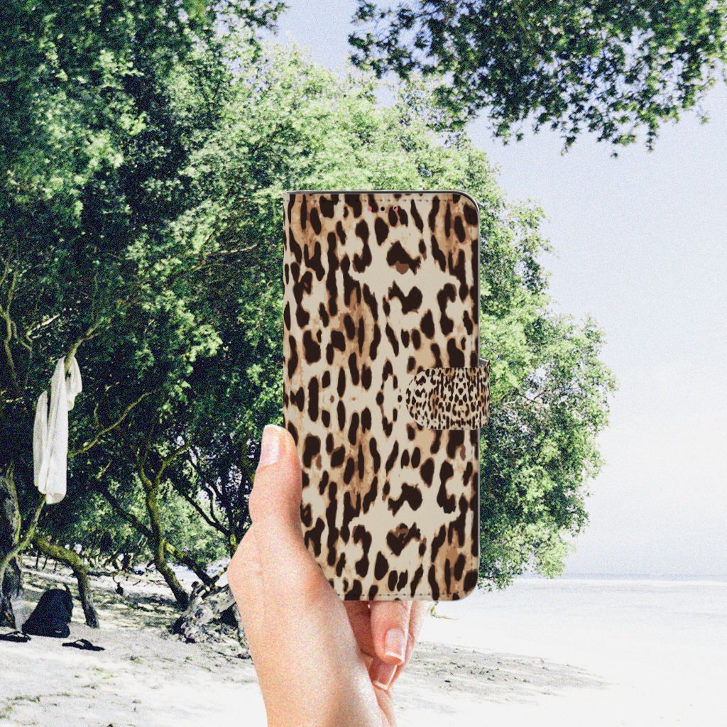 Samsung Galaxy A13 (4G) Telefoonhoesje met Pasjes Leopard