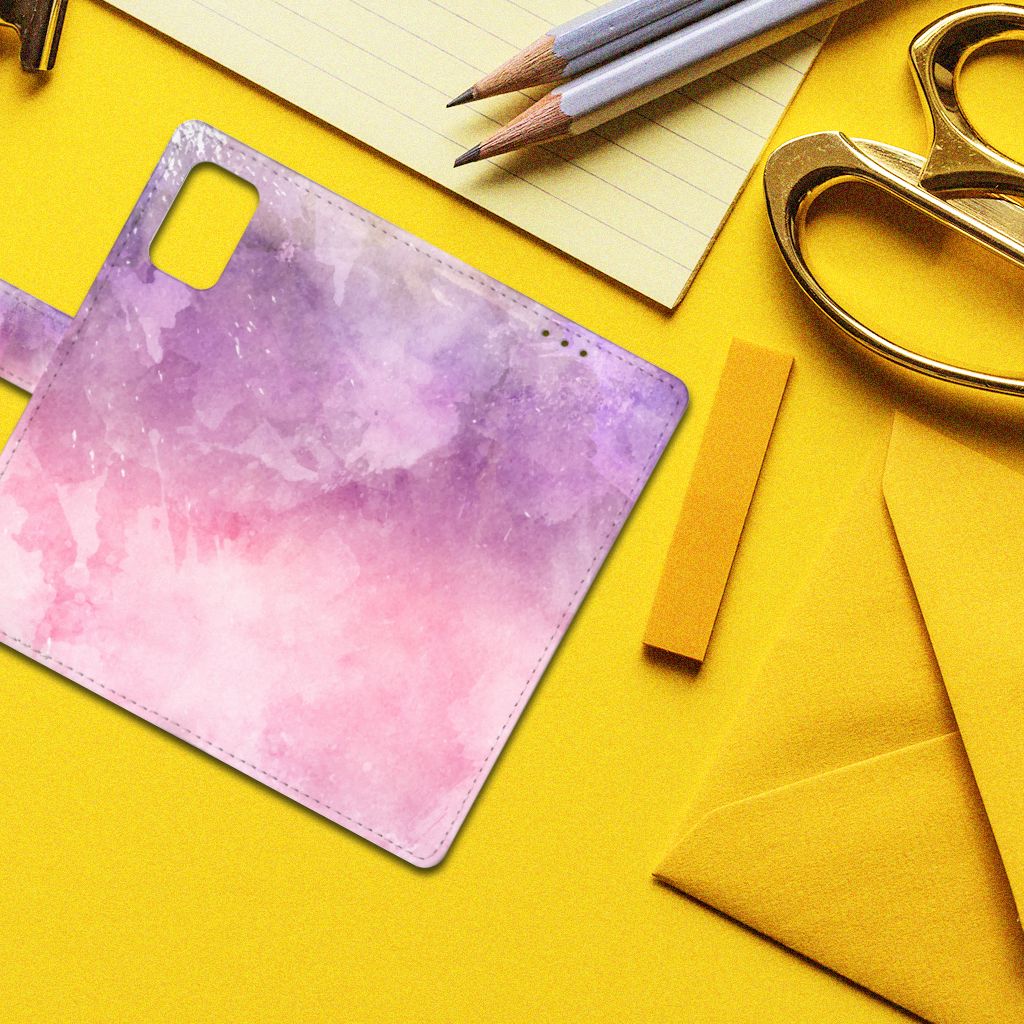 Hoesje Samsung Galaxy A02s | M02s Pink Purple Paint