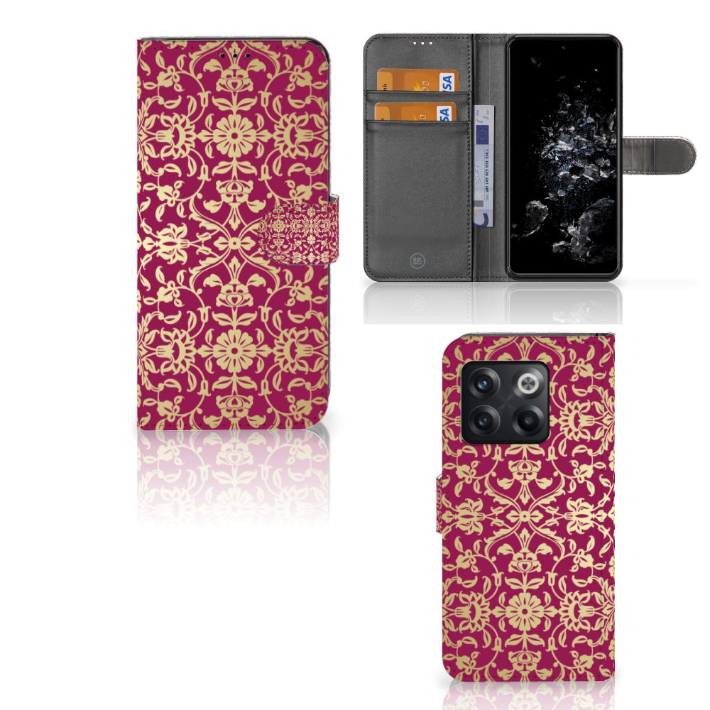 Wallet Case OnePlus 10T Barok Pink