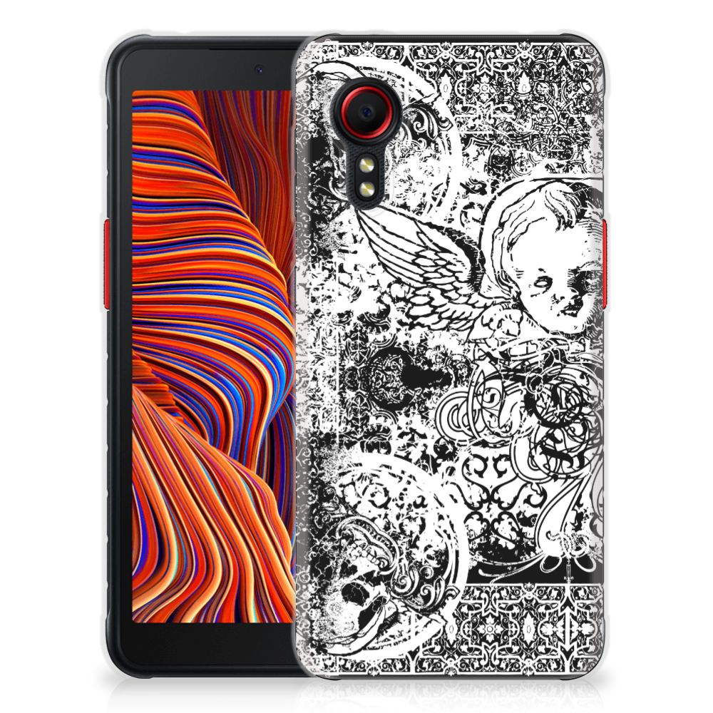 Silicone Back Case Samsung Galaxy Xcover 5 Skulls Angel B2C Telecom
